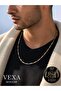 Imported 3-3.5 mm Match Chain Necklace 316L Steel Tarnish-Resistant Boxed Gift - 3