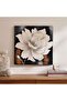 Blomen Hand Painted Canvas Wall Art 60x3x60cm- White