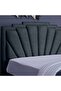 URANUS HEADBOARD CHANEL DARK GREY L-160 : H-125 CM - 2