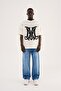 Men's Mchnst m Lettered Knitwear T-Shirt Ecru - 4