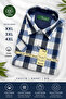 Men's Short Sleeve Checkered Shirt Large Size Xxl-4Xl 100% Cotton Breathable Summer - 4