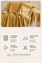 Ars |   Cotton Non-Slip Washable Multi-Purpose Bohemian Sofa Cover Single&Triple 180X210 Sofa Bed Cover, Armchair Cover, Sofa Shawl Mustard Yellow - 7