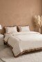 Damask Flora 100% Cotton Duvet Cover Set - 4 Pieces - 4