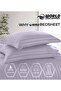 4-Piece Luxury King Size Purple Striped Bedding Set Includes 1 Duvet Cover (220x240cm) - 3