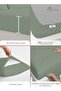 Pure Combed Cotton Bed Sheet Set Queen Size Sea Foam, 400 Thread Count Sateen Weave - 4