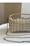 Stylish Mini Size Women's Hand and Shoulder Bag with Trok Detail and Chain Strap - 4