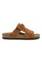 Women's Mc220 Genuine Suede Leather Tasseled Orthopedic Cork Sole Slippers