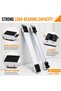Adjustable Appliance Base Stand with Wheels, Heavy Duty Steel Furniture Mover, Anti-Slip Pads, Brake Lock, 45-70cm, 200KG Capacity - 2