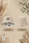 - 100% Cotton Adjustable Baby Hat (2-4 Years)