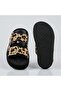 Double Buckle Straw Casual Women's Slippers Leopard - 3