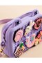 Purple Silicone Crossbody Bag with 6 Charms - 2