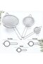 3 Pcs Super Wire Extra Fine Mesh Strainer with Handle (8cm, 10cm, 12cm) Stainless Steel Sieve Set - 2
