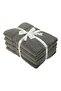 4-Piece Bath Towels, 100% Combed Cotton 550 GSM, Quick Dry, Highly Absorbent, Grey - 2