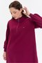 Zipper Detailed Pocket Detailed Comfortable Fit Long Dress Women - 6