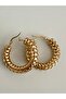Tarnish Resistant Steel Chunky Snake Sequin Hoop Earrings - 3