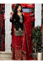 Black & Red Chinon Silk Embroidered Palazzo Set - HRT8583 | Black & Red