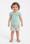 Summer Baby Girl Rose Detail Shorts and Top Set 6-9-12-18-24 Months