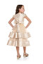 Girls Mesh Insert Layered Festive Ramadan Dress - 4