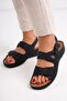 Black Heel Spur Gel Sole Orthopedic Daily Women's Sandals