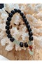 Black Wooden Bead Design Bracelet - 2