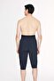 High Waist Black Men's Pool and Sea Shorts 6017 - 8