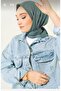 Bamboo Kraş Scarf - Dark Water Green