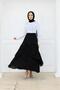 Elastic Waist, Ruffle Detailed, Lined Premium Skirt - 5
