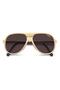 UV Protected Sunglasses Beige Frame Mauve Mirror Lens 59mm - C-SPORT-07/S-10A - 4