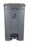 Garbage Bin Trash Can Grey Step On Grey 87Liters