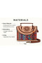 Indian Handcrafted Antique Rectangle Bucket Vegan Leather Bag - 3