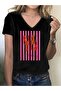Women's Mix Printed V-Neck Sleeved Regular Fit Comfortable T-Shirt