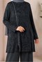 Zipper-Detail Pants Suit 20911 - 3