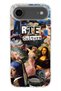 iPhone 17 Air Compatible Art Collage Pattern Transparent Phone Case