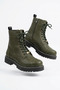 Zrc009 Premium Lace-Up Zippered Men's Boots Khaki