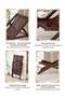 Balcony Rocking Chair, Lazy Lounge Chair, Nap Chair, Foldable Wooden Chair Leisure Lunch Break Chairs 115*86*69 Cm - 6