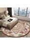 Decorative Antiskid Round Mat Multicolour 120x120cm - 4