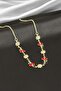 Daisy Cherry Enamel Necklace - 3