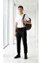 Boys' School Trousers Compact Fabric Black Color 2-Threaded Ribbed Hem Elastic Waist Suitable for 4 Seasons - 3