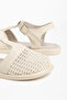 Beige Tulle Poly Sole Sandals Women's Shoes Lily - 4