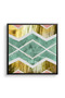 Bohemian Gold Geometric Wall Art | Framed Canvas Print with Gold Foil Embossed | Luxury Modern Decor for Living Room, Bedroom, Office & Gift - 2