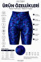 Shorts Leggings Women's Lycra, High Waist Gathering Effect Special Printed Seamless Stretchy - 2