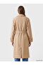 Nevavm Women's Double-Breasted Collared Belted Trench Coat - 5