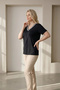 Blouse with Spaced Stones on the Collar - 2
