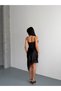 Women's Asymmetrical Lace Detailed Satin Dress - 4