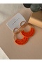 Large Size Dangle Straw Earrings |   Summer Hoop Earrings |   Large Size Women's Bijouterie Earrings - 6