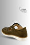 Children's Sandals - Velcro Suede Soft Sole Boys' Sandals Khaki - 7
