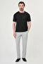 Textured Slim Fit Crew Neck Short Sleeve Men's T-Shirt Black - 36886.26Y - 3