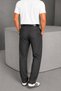 Men's Anthracite Gray Pleated Detail Timeless Design Premium Fabric Trousers - 5