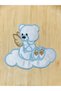 11 X 12 cm Adhesive Cute Teddy Bear Motif Badge. 1 Piece