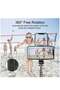 Selfie Stick Gimbal Stabilizer, 360° Rotation Tripod with Wireless Remote, Portable Phone Holde - 3